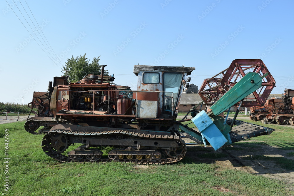 Fototapeta premium The Combine harvester