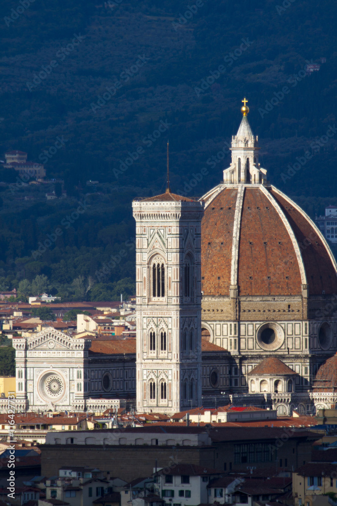 Toscana,Firenze, il duomo e il Campanile di Giotto.