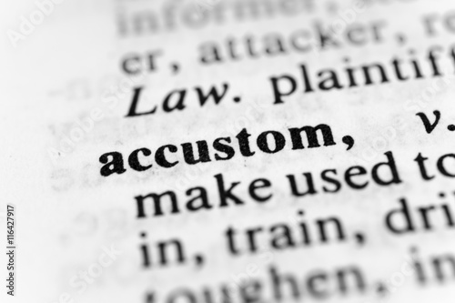 Accustom