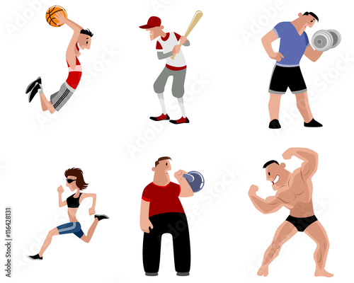 Six athletes set