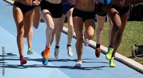 En course 800 mètres féminin photo