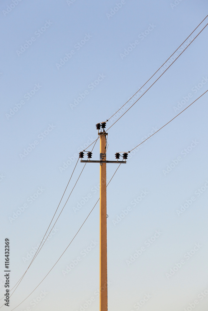 High-voltage power poles