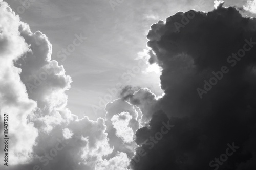 Black and White of Clouds