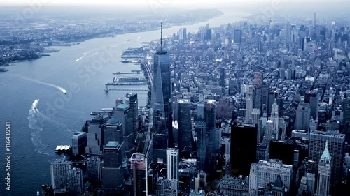 Times square at night in new york city. tourism background.