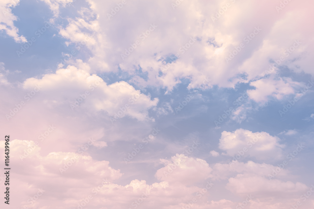 Sky with a pastel colored gradient