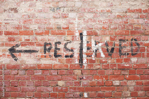 Foto Generic red brick wall