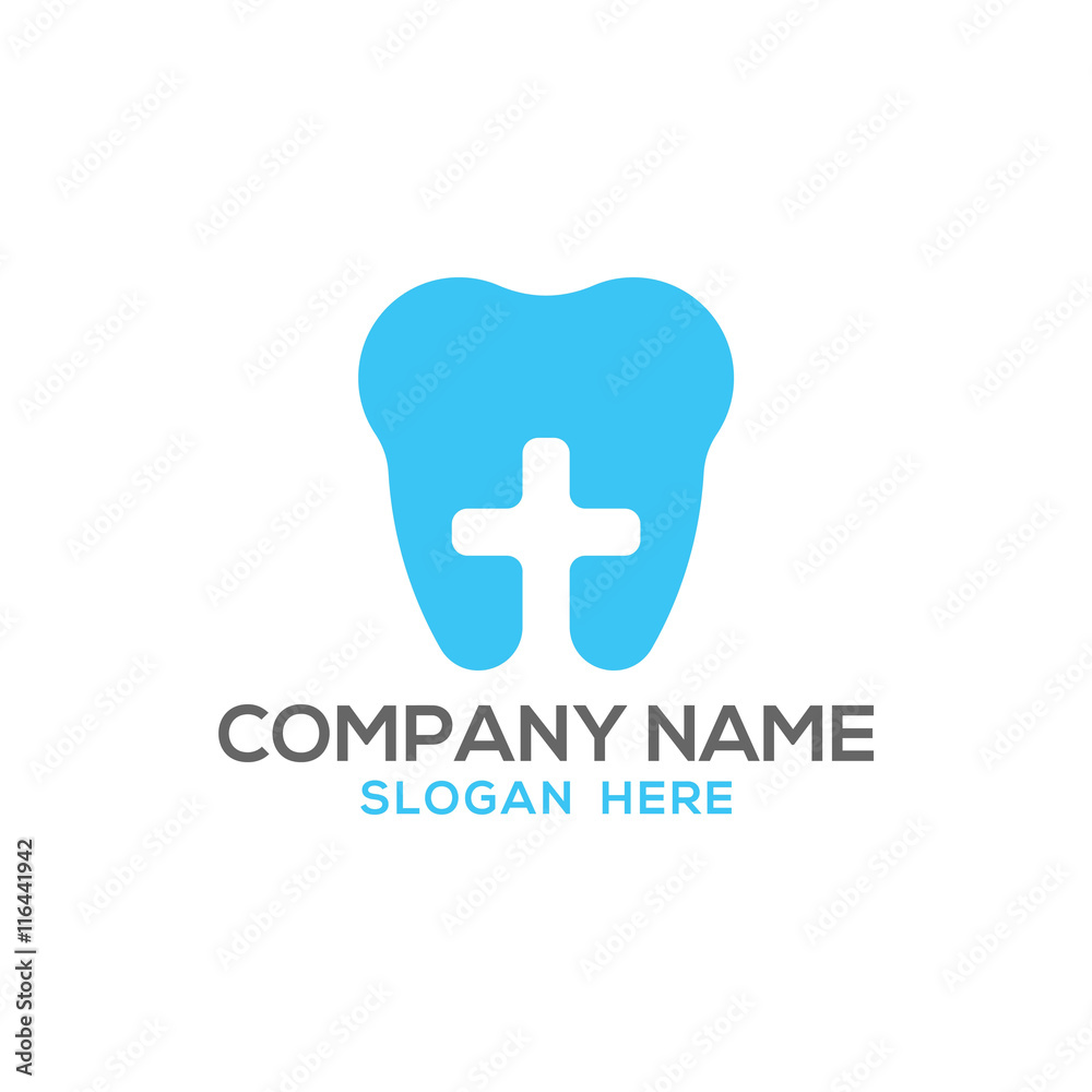 Obraz premium Dental logo vector