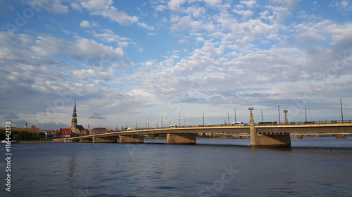 Wallpaper Mural The stone Bridge and Daugava river Torontodigital.ca