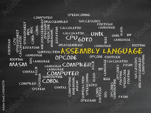 Fototapeta Assembly language