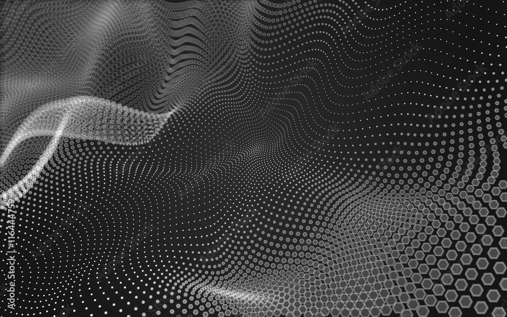 Abstract polygonal space low poly dark background, 3d rendering Abstract polygonal space low poly dark background, 3d rendering