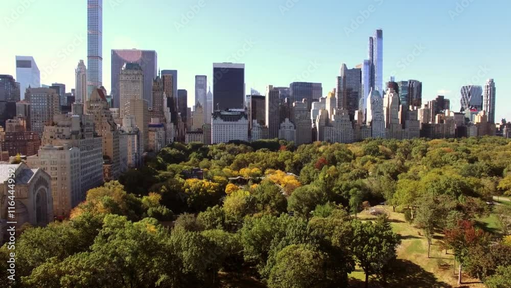 Aerial establishment shot of city skyline metropolis. Aerial establishment shot of city skyline metropolis.