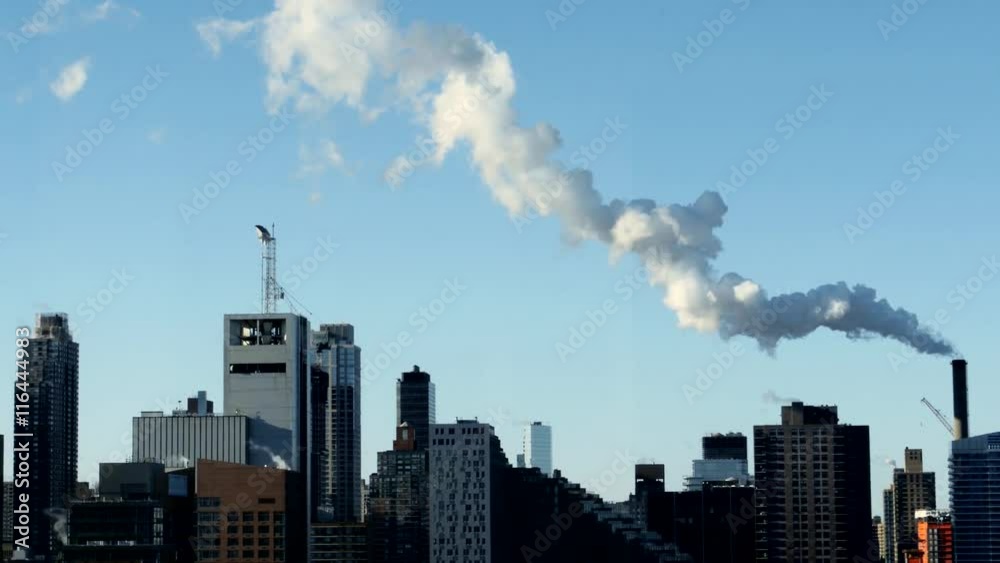 smog pollution background. urban city environment. steam smoke smog pollution background. urban city environment. steam smoke