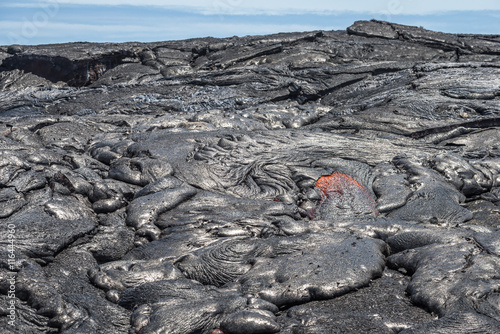 Obraz na płótnie Lava flow in lava field