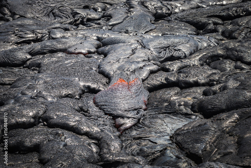 Obraz na płótnie Lava flow in lava field