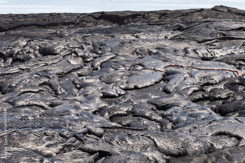 Obraz na płótnie Lava flow in lava field
