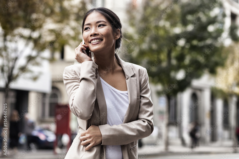 Young woman in the city