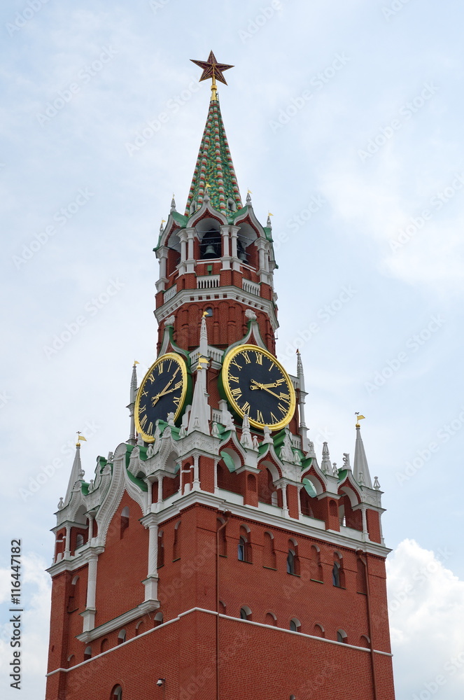 Spasskaya tower of the Moscow Kremlin, Moscow, Russia