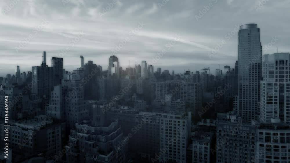 breathtaking aerial shot of modern skyline city at sunset. cityscape view breathtaking aerial shot of modern skyline city at sunset. cityscape view