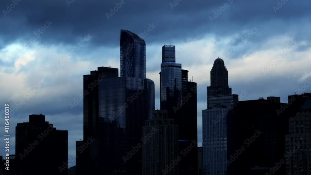 dramatic clouds moving over city skyline. storm rain wet weather dramatic clouds moving over city skyline. storm rain wet weather