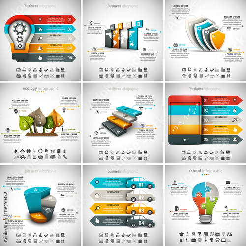 9 in 1  Infographics Bundle