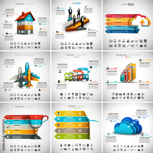 9 in 1  Infographics Bundle