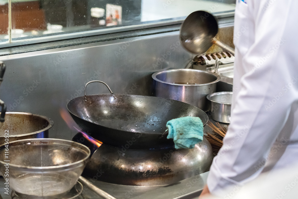 Chef preparing food
