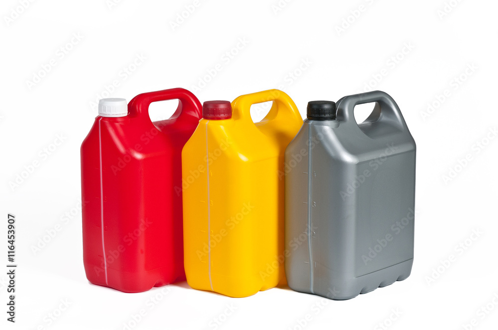 Plastic canisters for machine oil Plastic canisters for machine oil