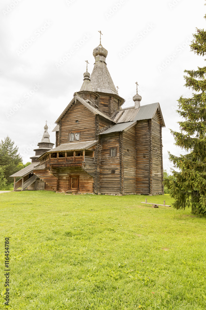 Russian wooden architecture.