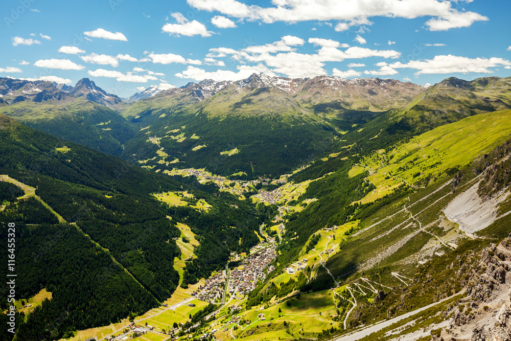 Bormio - Valtellina (IT) - Vista della Valdidentro dal Monte Scale