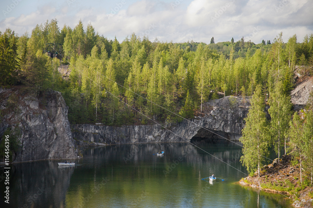 Republic of Karelia. Mountain park 