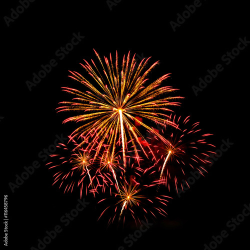 A large Fireworks Display event  - Vibrant color effect