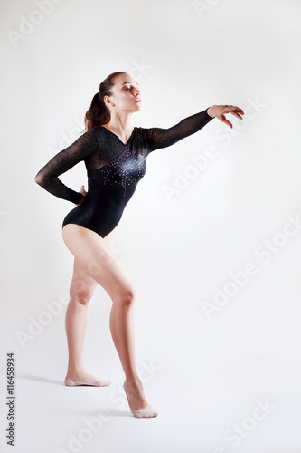 perfomance of young gymnast