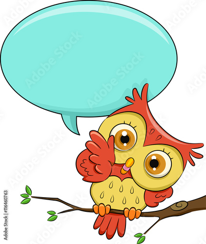 Owl Speech Bubble