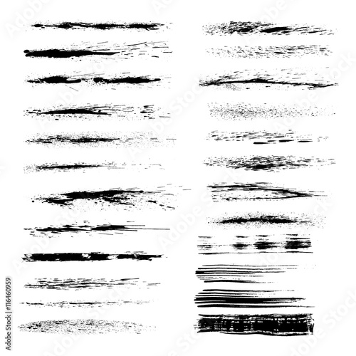 Grunge brushes set.