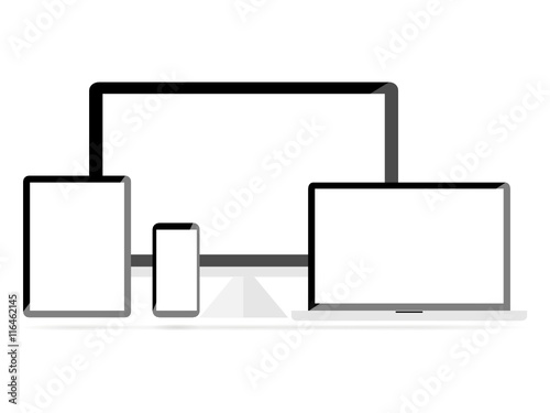 Responsive design sur tablette, ordinateur, portable, smartphone