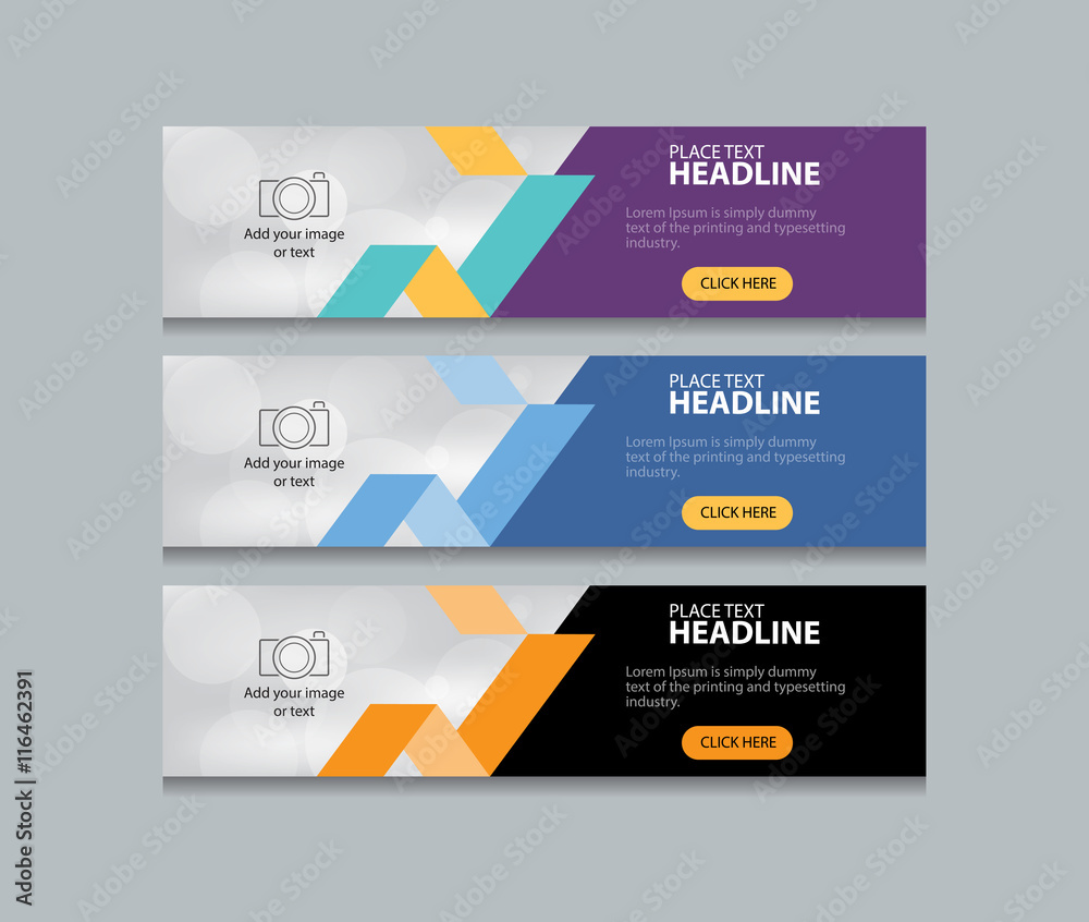 abstract web banner design template abstract web banner design template