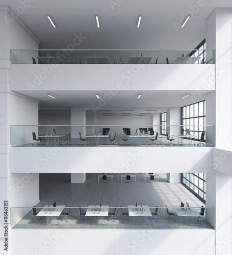 Office building interior with several storeys