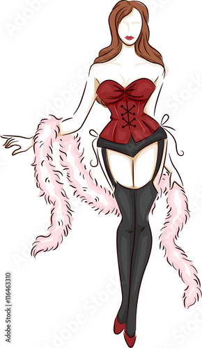 Girl Lingerie Model