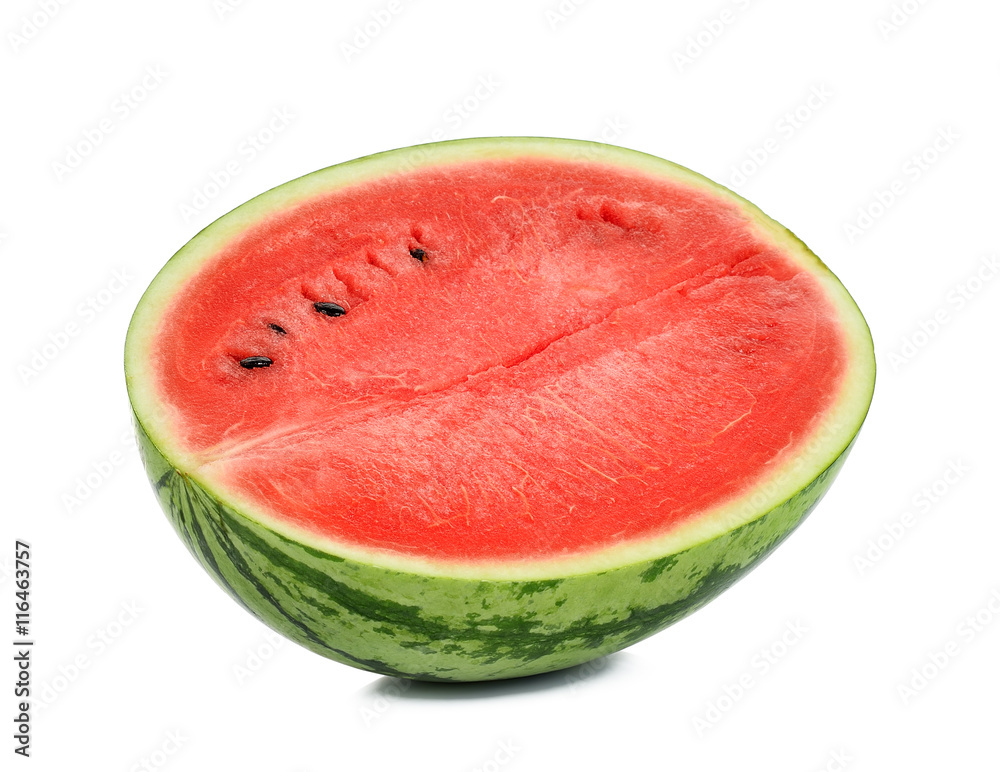 half of watermelon isolated on white background half of watermelon isolated on white background