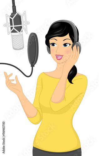 Girl Recording