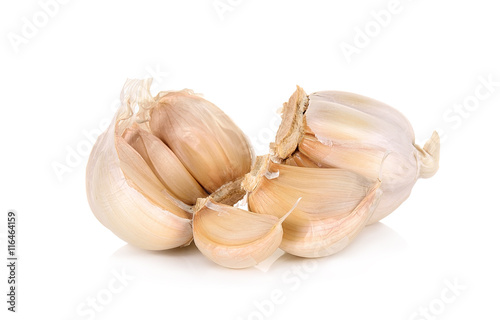 Garlic isolated on the white background