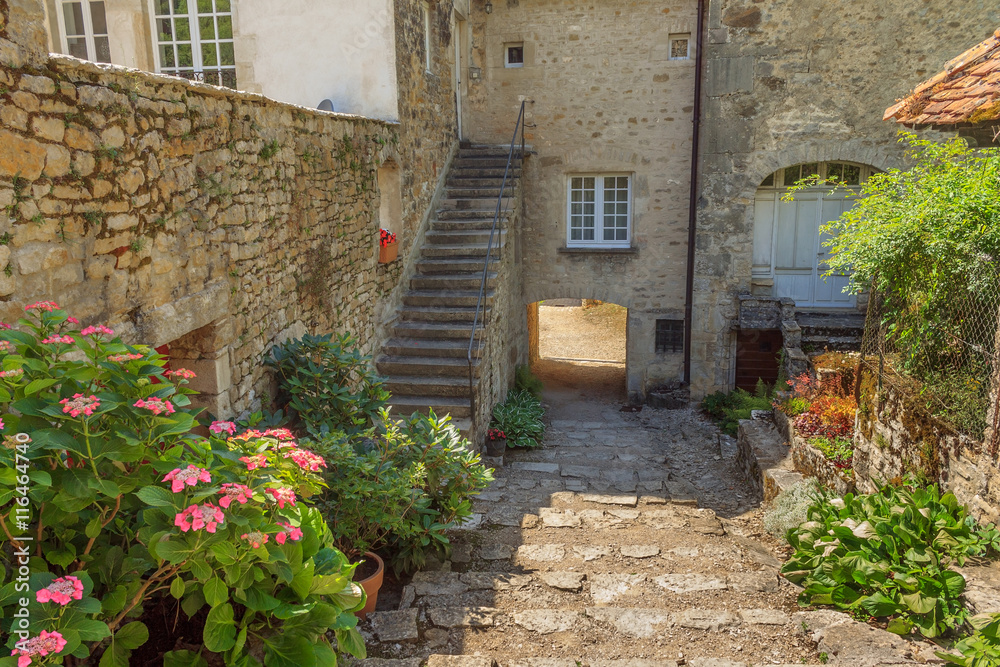 Picturesque medieval village Chateau-Chalon