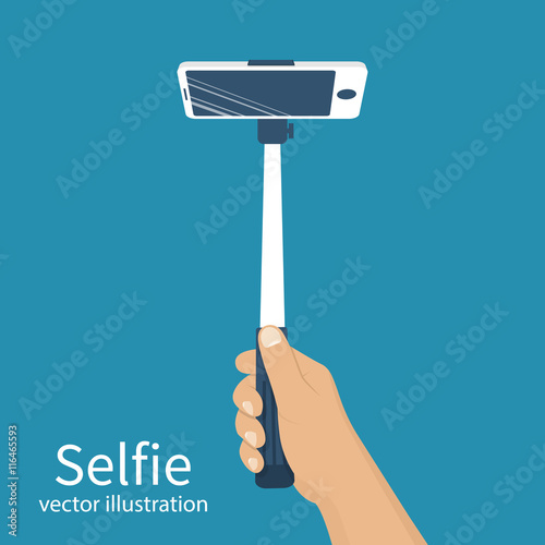 Selfie monopod vector