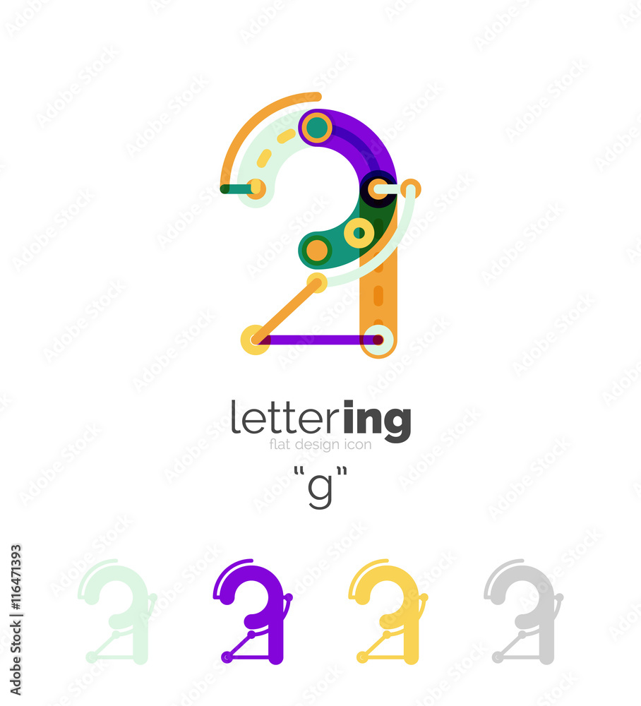 Alphabet letter font logo business icon Alphabet letter font logo business icon