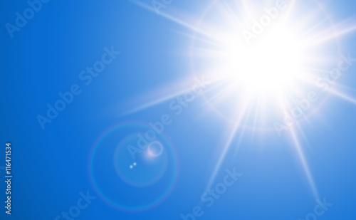 Sun with lens flare
