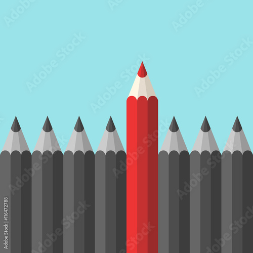 Unique red pencil