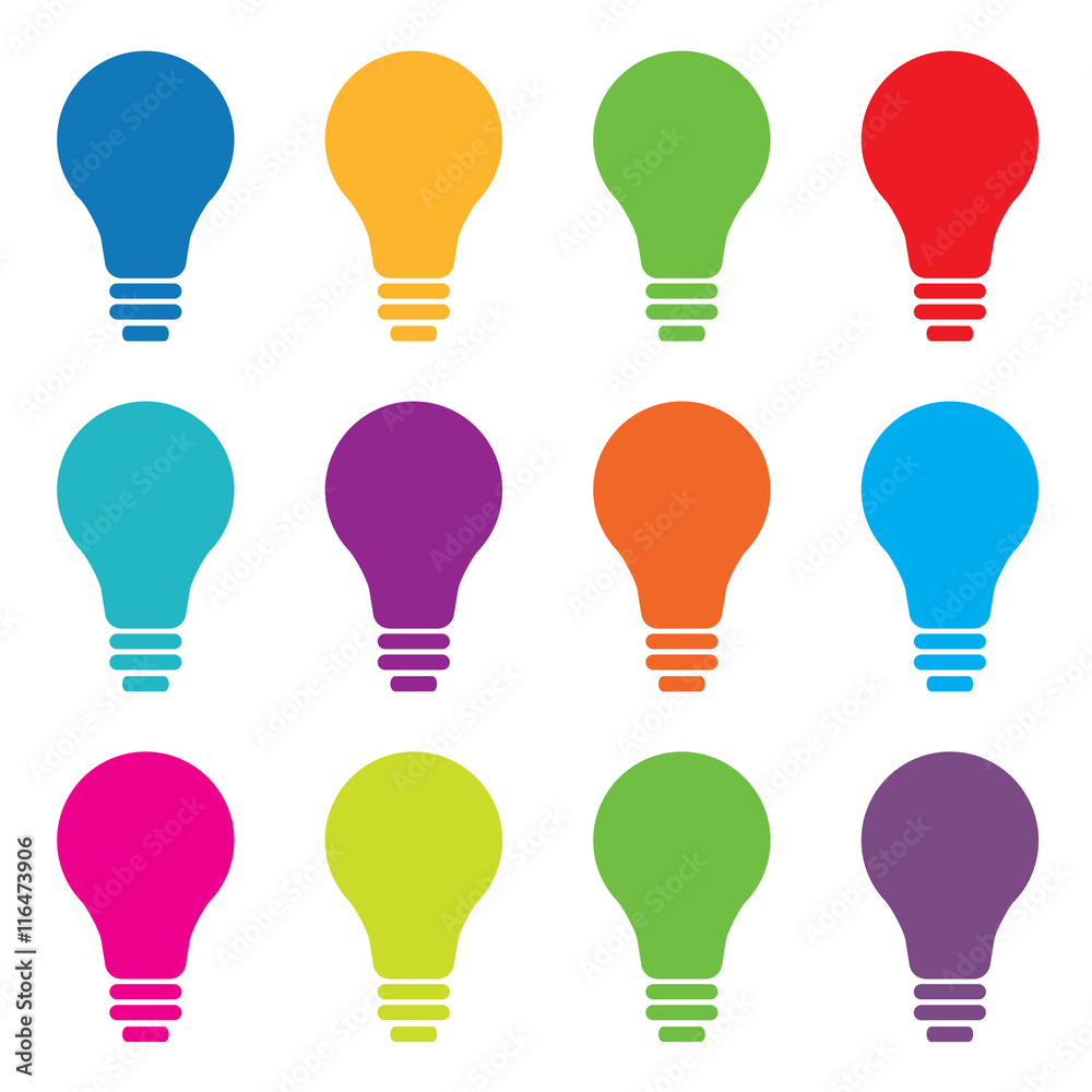 BULB ICON WITH IDEA CONCEPT. INFO GRAPHIC for business, marketing, creative, web design and graphics BULB ICON WITH IDEA CONCEPT. INFO GRAPHIC for business, marketing, creative, web design and graphics