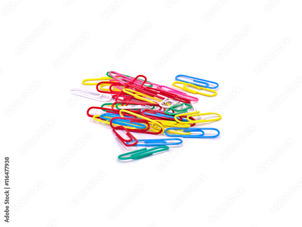 colourful paper clips
