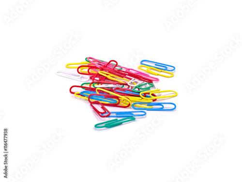 colourful paper clips