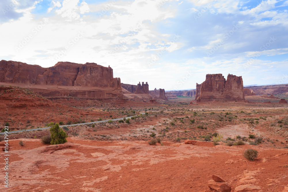 Panorama from Arches National Park, Utah. USA Panorama from Arches National Park, Utah. USA